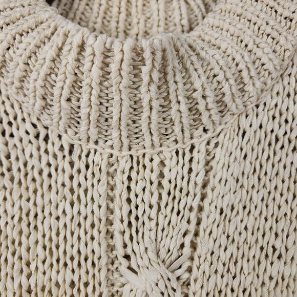 Liz Claiborne Collection Cable Knit Sweater Vest Women’s SZ XL Cream Mock Neck - Picture 8 of 13